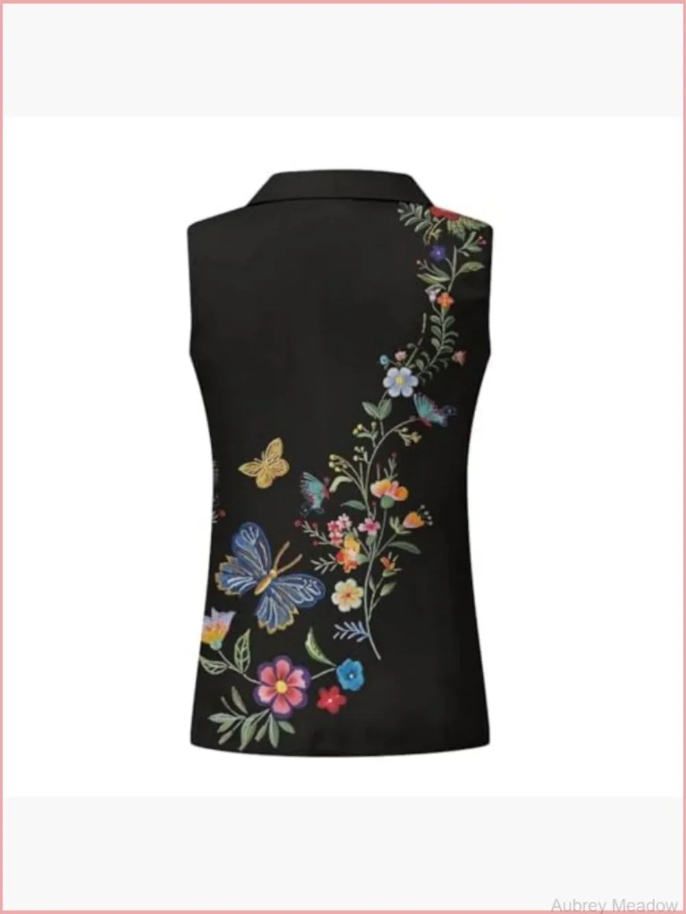 Women's Sleeveless Open Front Blazer Vest Casual Oversize Waistcoat